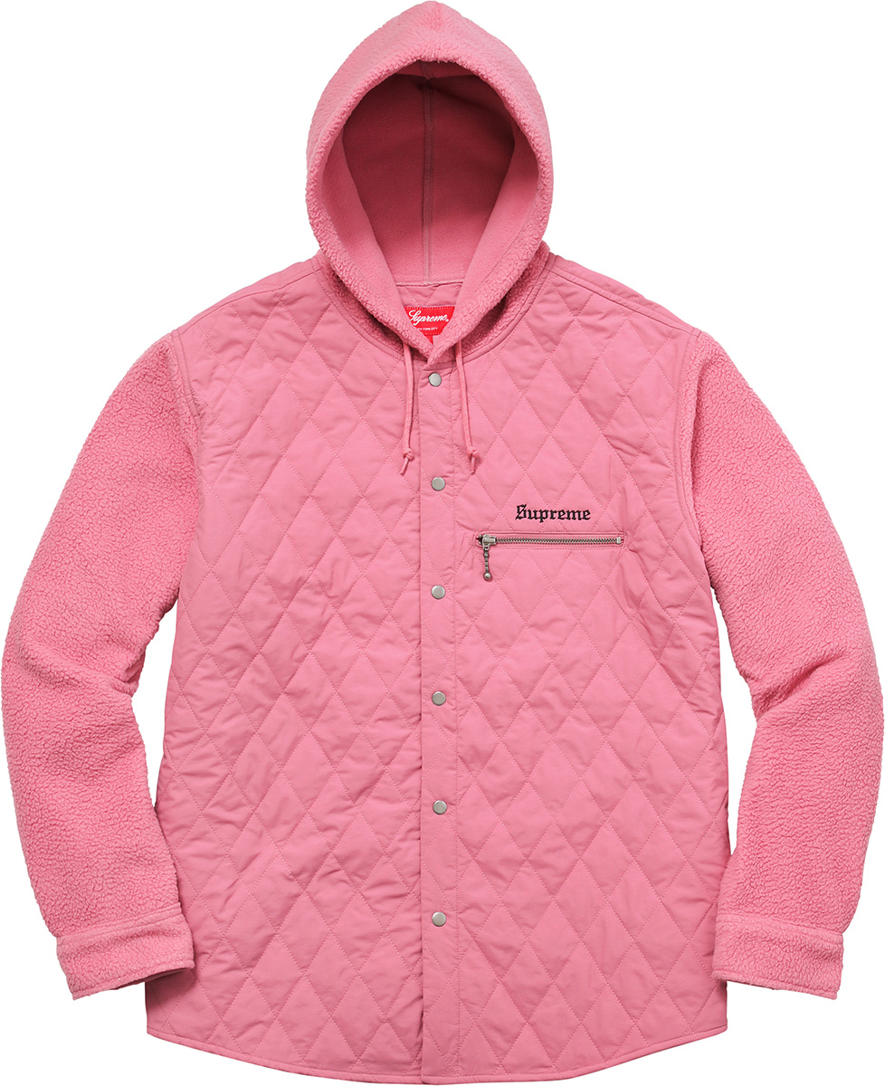 supreme-2017aw-fall-winter-hooded-fleece-nylon-shirt