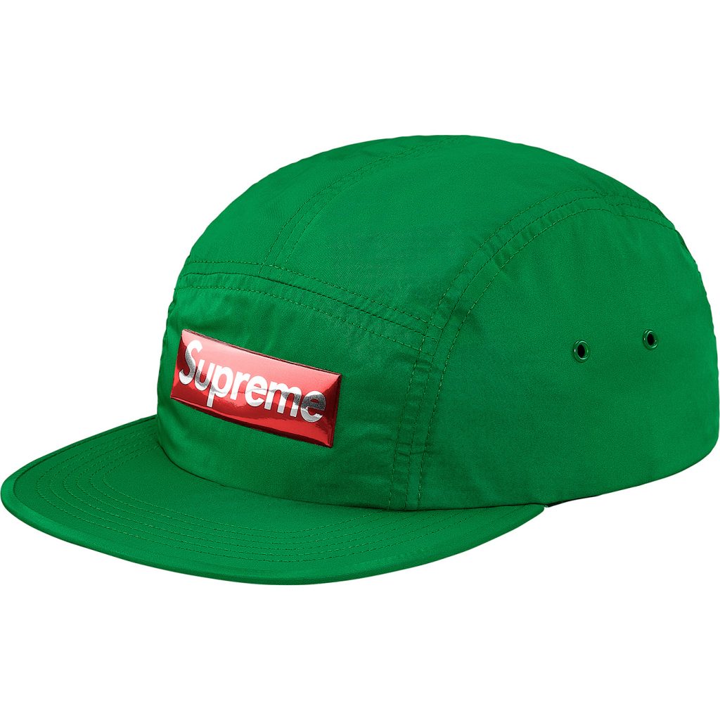 supreme-2017aw-fall-winter-liquid-metal-logo-camp-cap