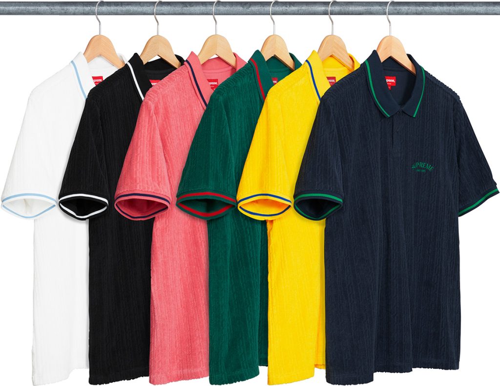 supreme-18ss-spring-summer-cable-knit-terry-polo