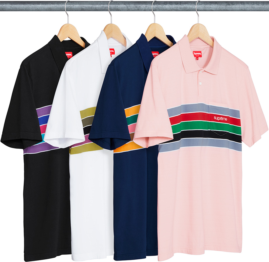 supreme-18ss-spring-summer-chest-stripes-polo