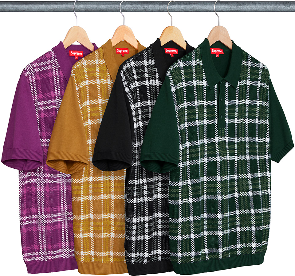 supreme-18ss-spring-summer-plaid-knit-polo