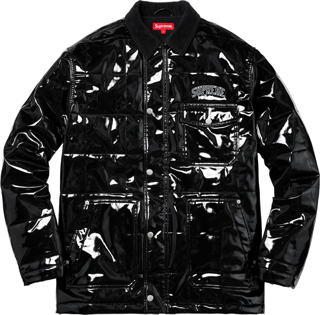 supreme-18ss-spring-summer-quilted-patent-vinyl-work-jacket