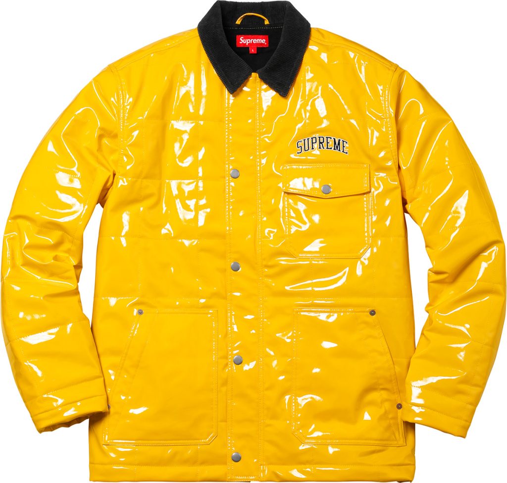 supreme-18ss-spring-summer-quilted-patent-vinyl-work-jacket