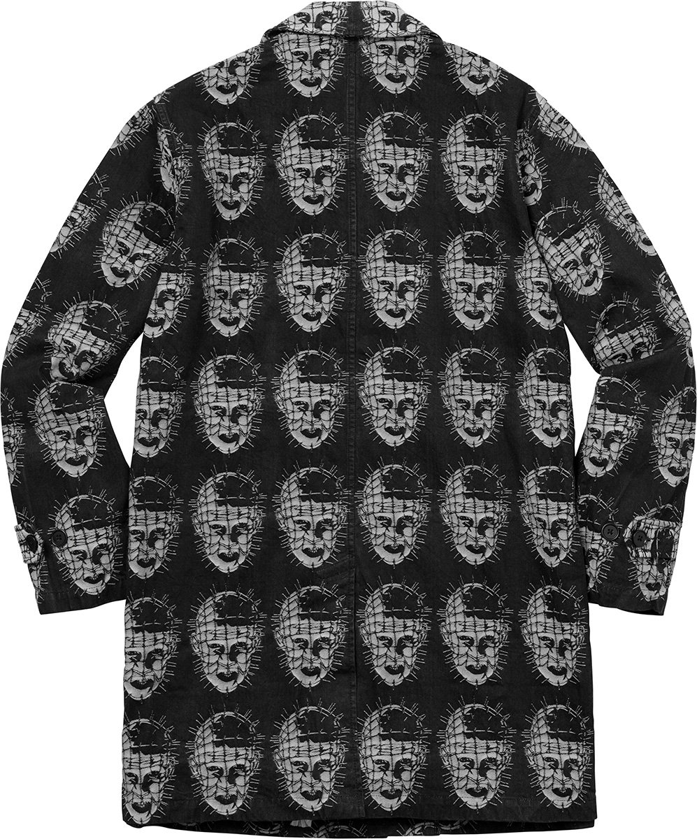 supreme-18ss-spring-summer-supreme-hellraiser-jacquard-denim-trench-coat