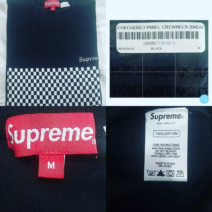supreme-18ss-spring-summer-checkered-panel-crewneck-sweatshirt
