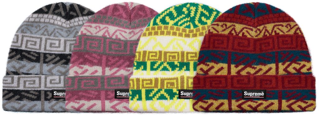 supreme-18aw-fall-winter-brushed-pattern-beanie