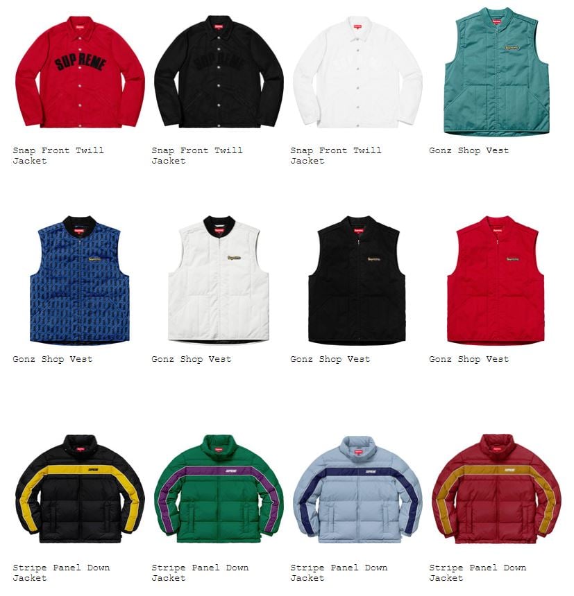 Supreme 18AW コレクションのジャケット一覧ページ2 | God Meets Fashion