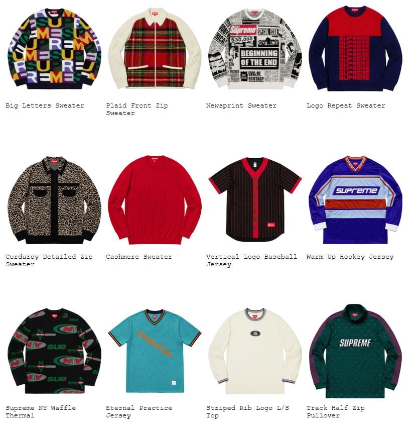 Supreme 18AW コレクションのトップス＆セーター一覧ページ1 | God ...