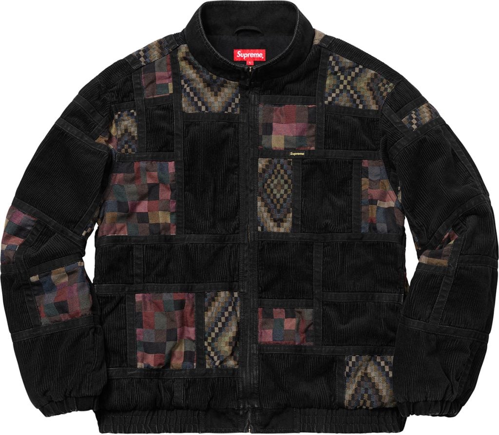 supreme-18aw-fall-winter-corduroy-patchwork-denim-jacket