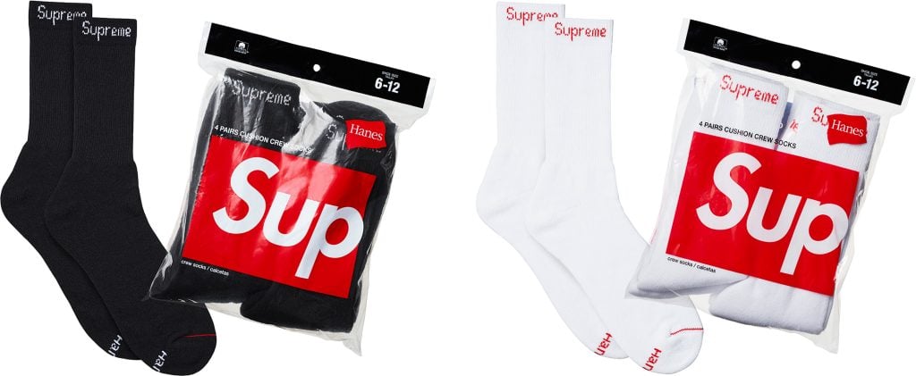 supreme-18aw-fall-winter-supreme-hanes-crew-socks-4-pack