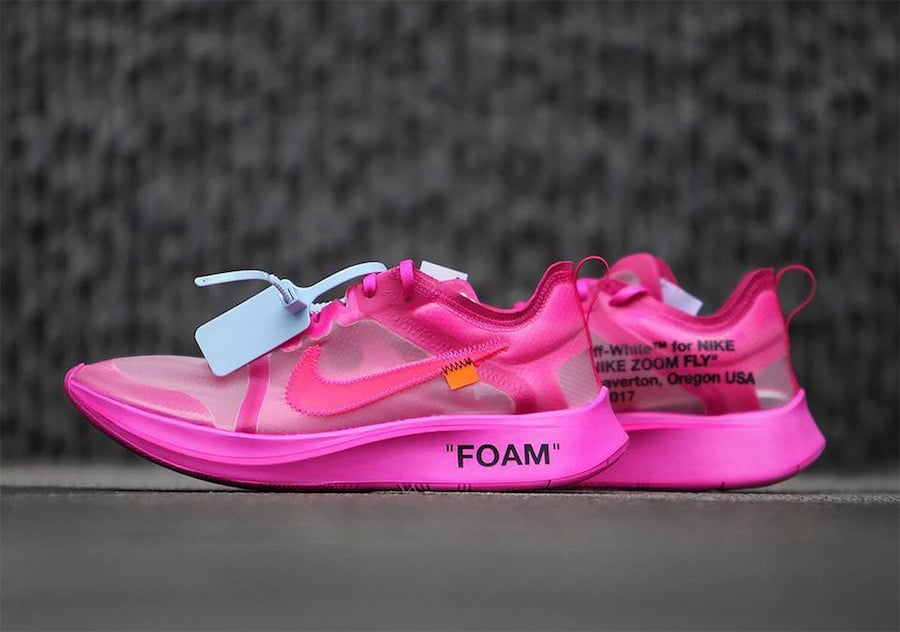 pink off white nike zoom
