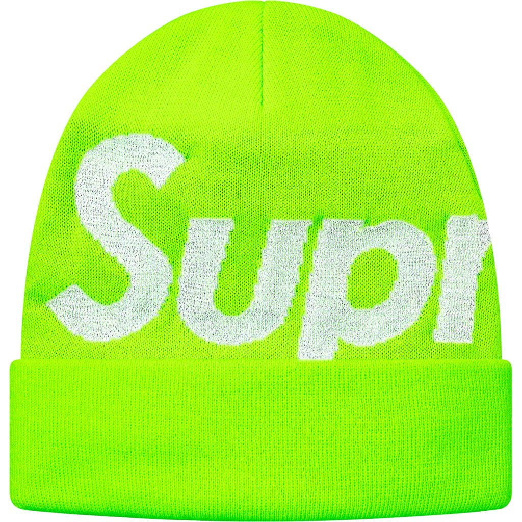 supreme-18aw-fall-winter-reflective-big-logo-beanie