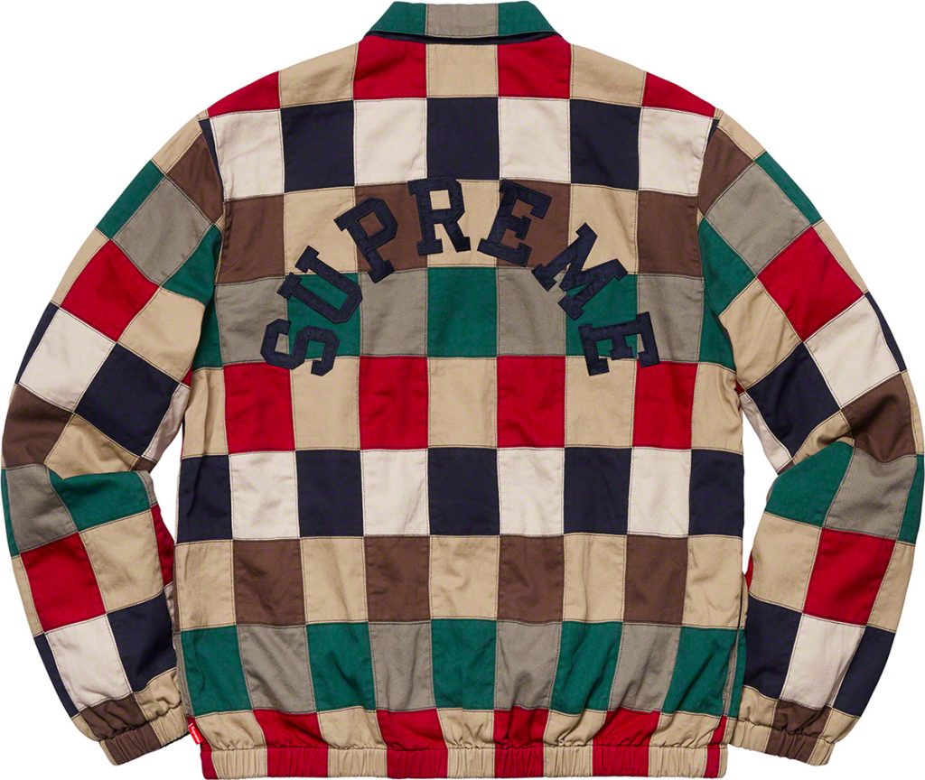supreme-19ss-spring-summer-patchwork-harrington-jacket