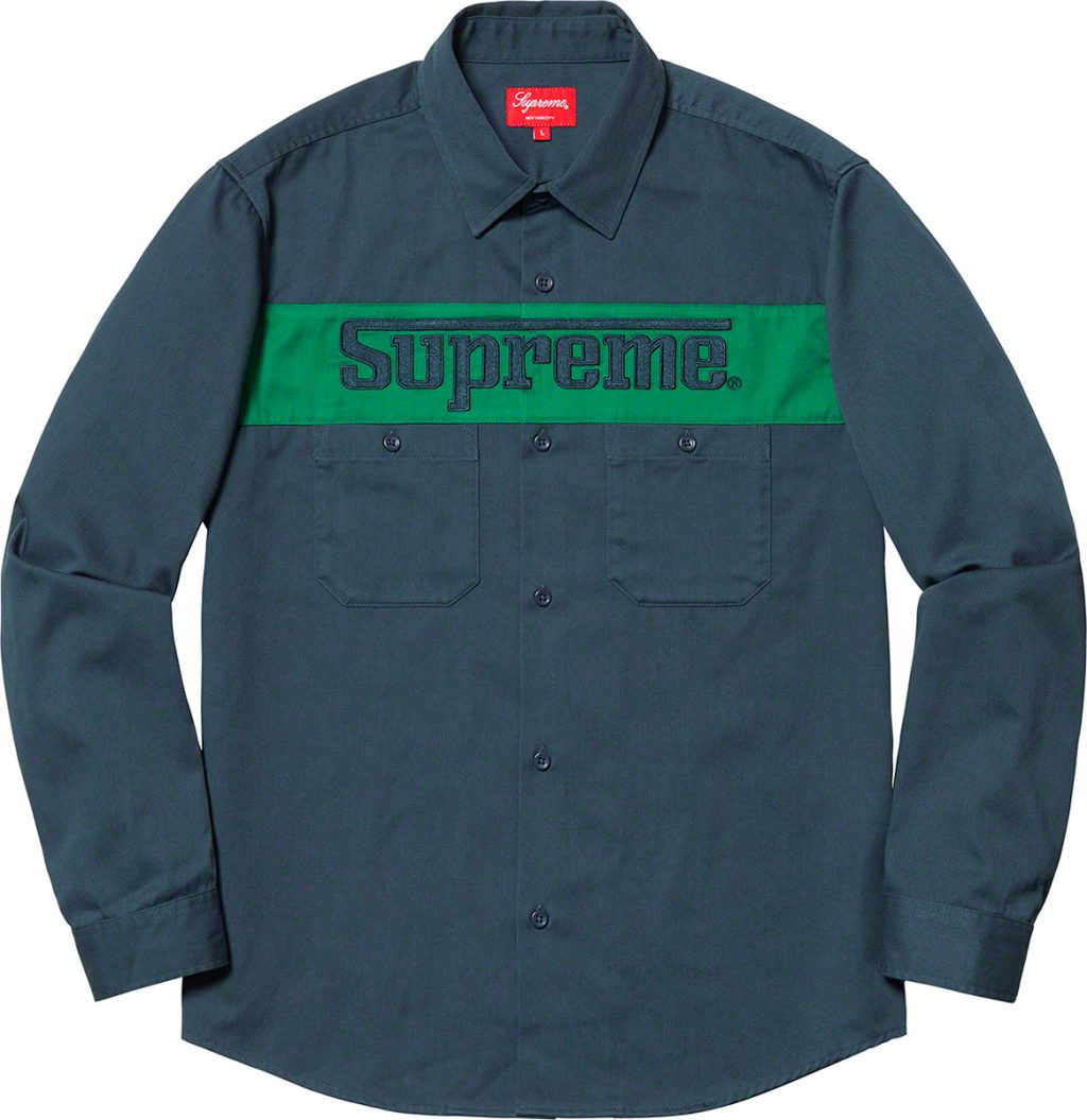 supreme-19ss-spring-summer-racing-logo-work-shirt
