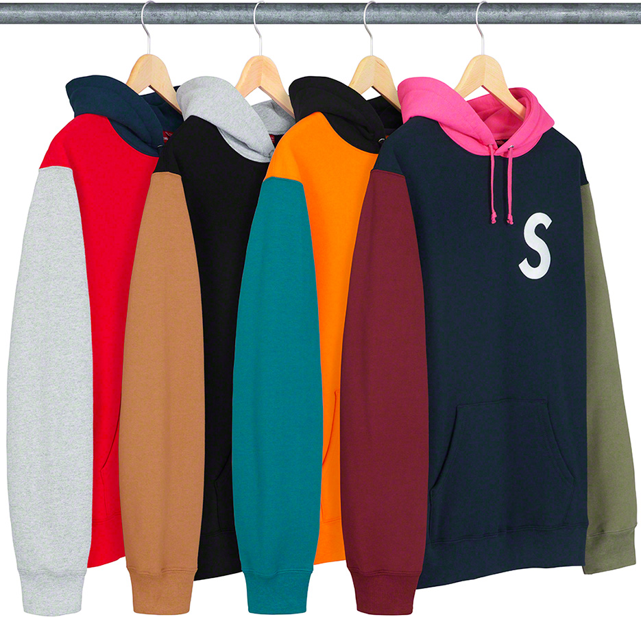 supreme-19ss-spring-summer-s-logo-colorblocked-hooded-sweatshirt