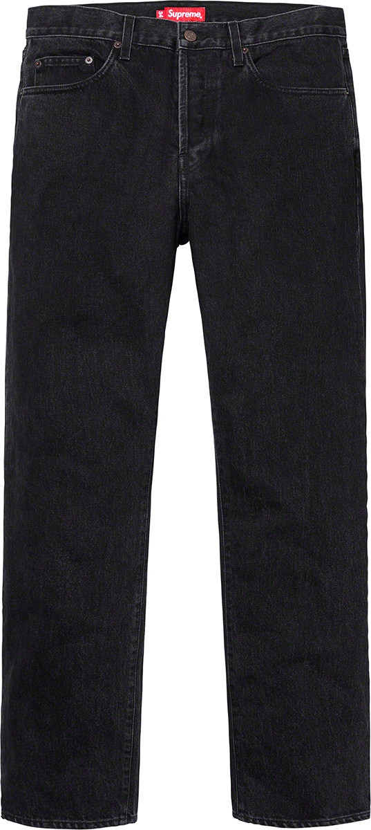 supreme-19ss-spring-summer-stone-washed-black-slim-jean