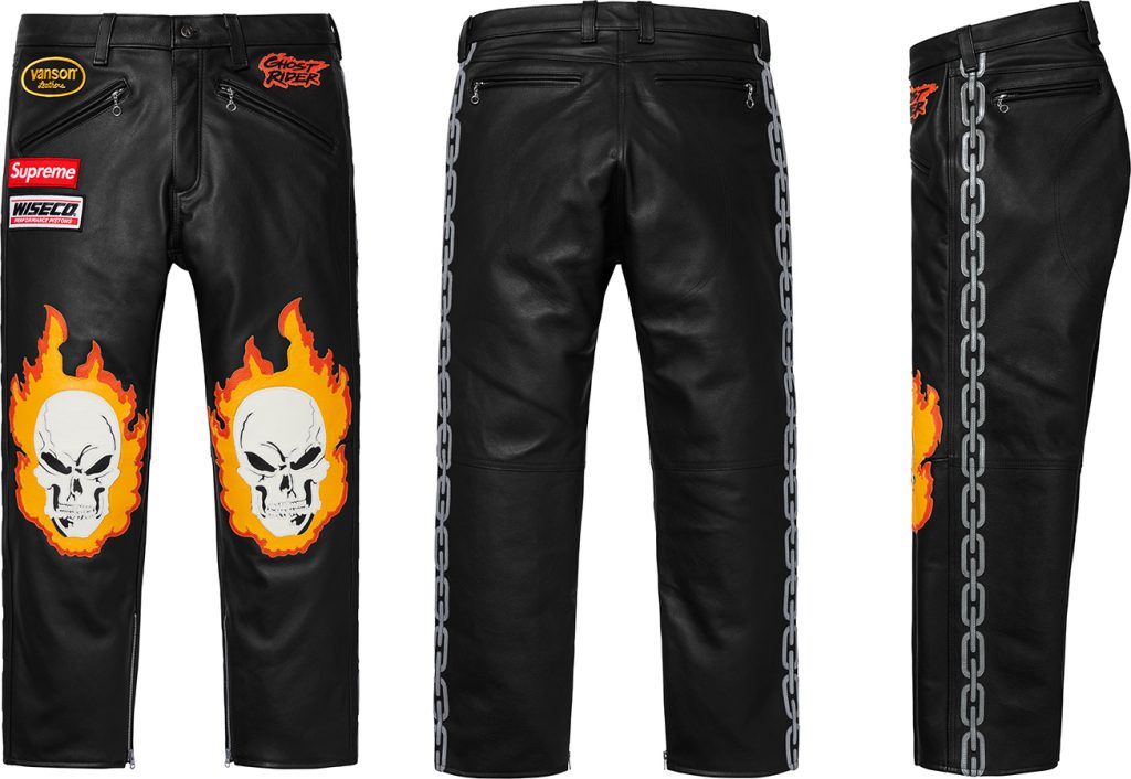 supreme-19ss-spring-summer-supreme-vanson-leathers-ghost-rider-pant
