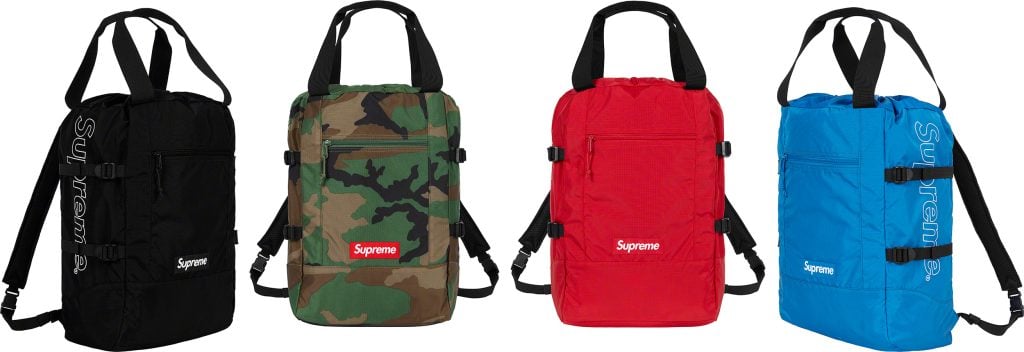 supreme   tote backpack 19ss バックパック国内