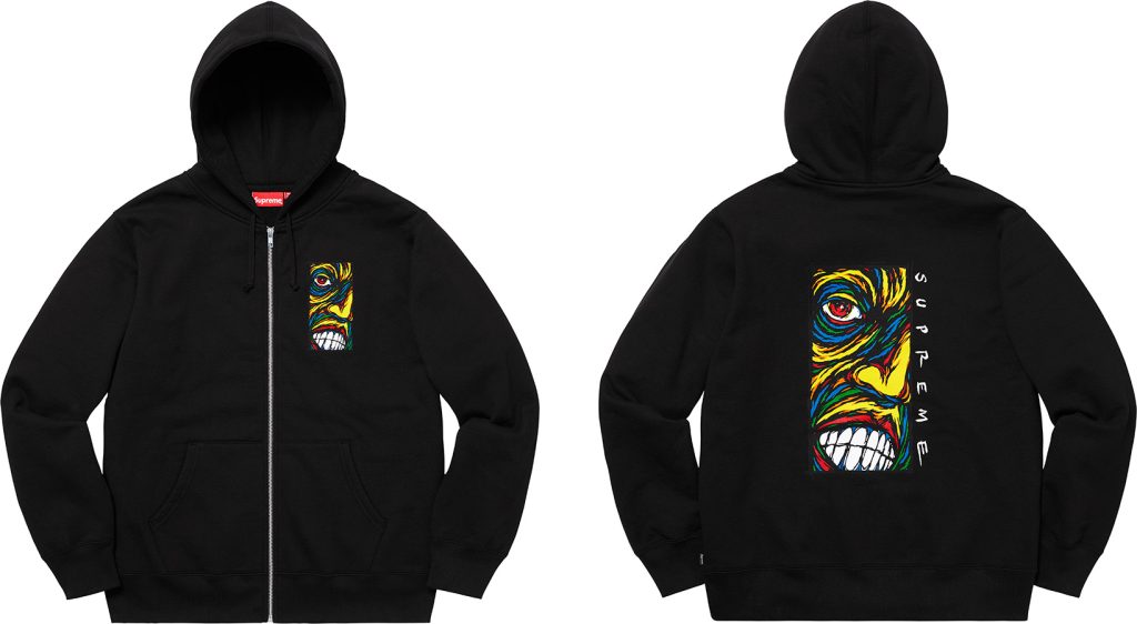 supreme-19aw-19fw-fall-winter-disturbed-zip-up-hooded-sweatsh