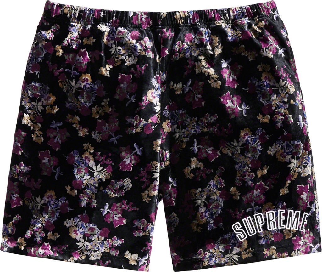 supreme-19aw-19fw-fall-winter-floral-velour-short