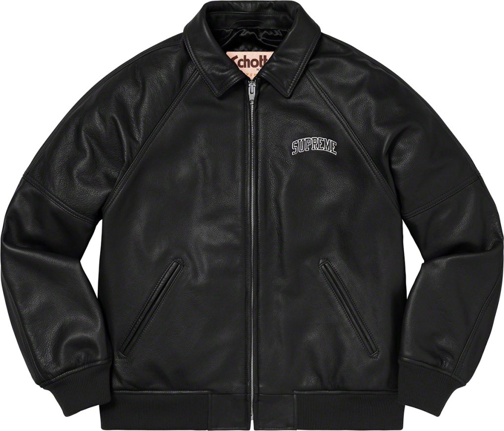 supreme-19aw-19fw-fall-winter-martin-wong-supreme-schott-8-ball-leather-varsity-jacket