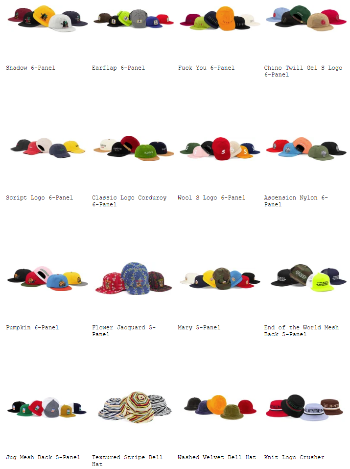 supreme-19aw-19fw-fall-winter-preview-cap