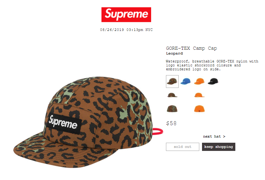 supreme-19aw-19fw-launch-20190824-week1-release-items-cap