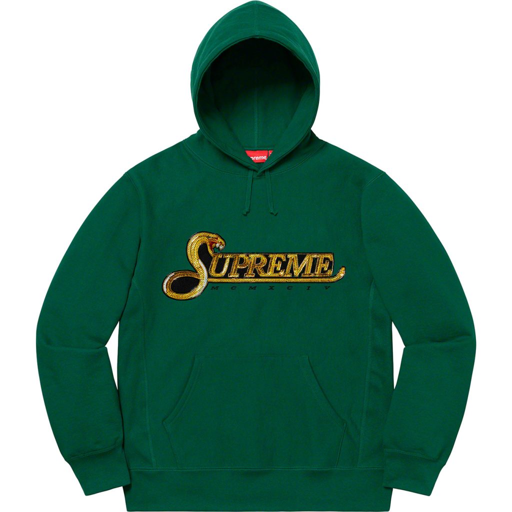 supreme-19aw-19fw-fall-winter-sequin-viper-hooded-sweatshirt