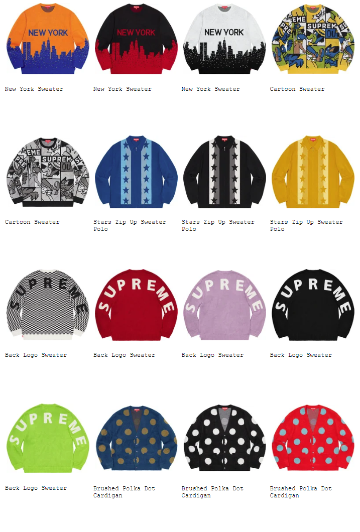supreme-20ss-spring-summer-collection-tops-sweaters