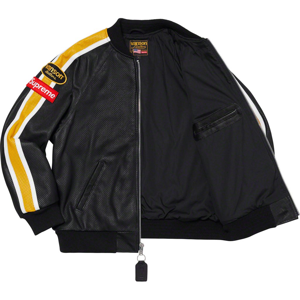 supreme-20ss-spring-summer-supreme-vanson-leathers-perforated-bomber-jacket