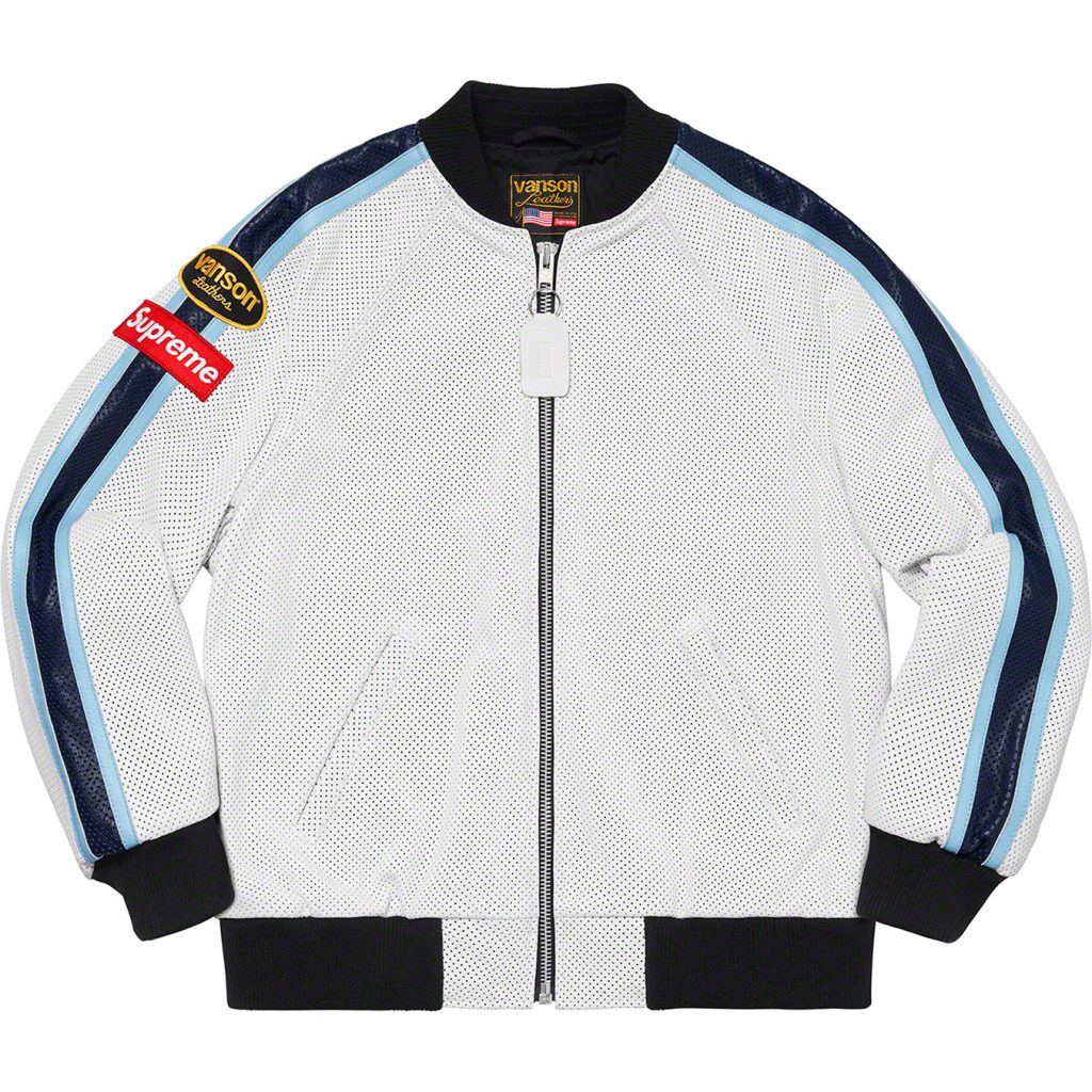 supreme-20ss-spring-summer-supreme-vanson-leathers-perforated-bomber-jacket