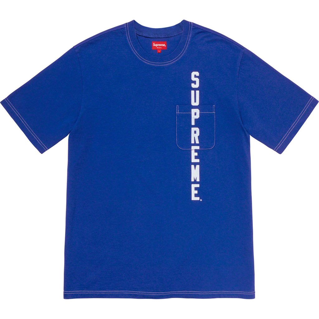 supreme-20ss-spring-summer-contrast-stitch-pocket-tee