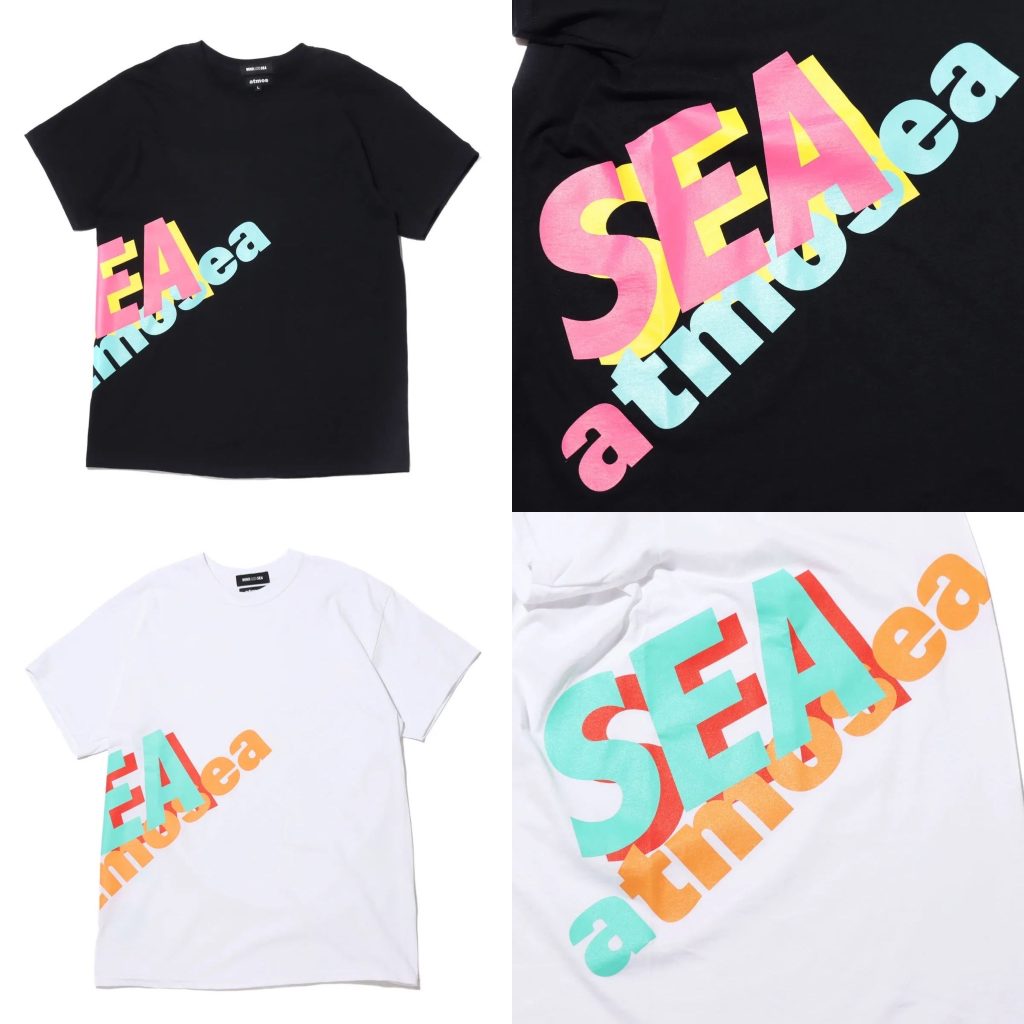 2022新商品 ［希少・格安］wind コラボ　Tシャツ atmos sea and Tシャツ/カットソー(半袖/袖なし)