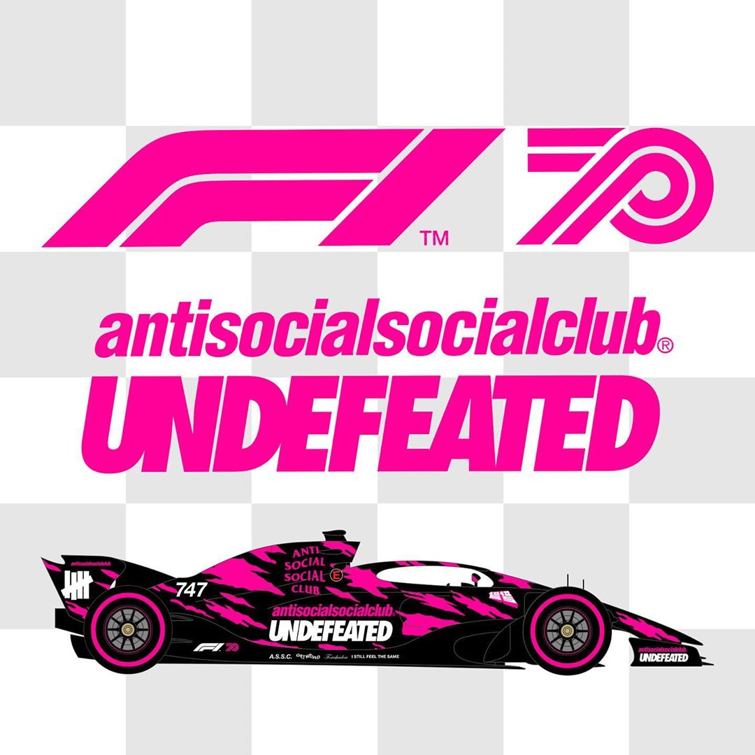 ANTI SOCIAL SOCIAL CLUB × UNDEFEATED × F1 コラボアイテムが8/15に 