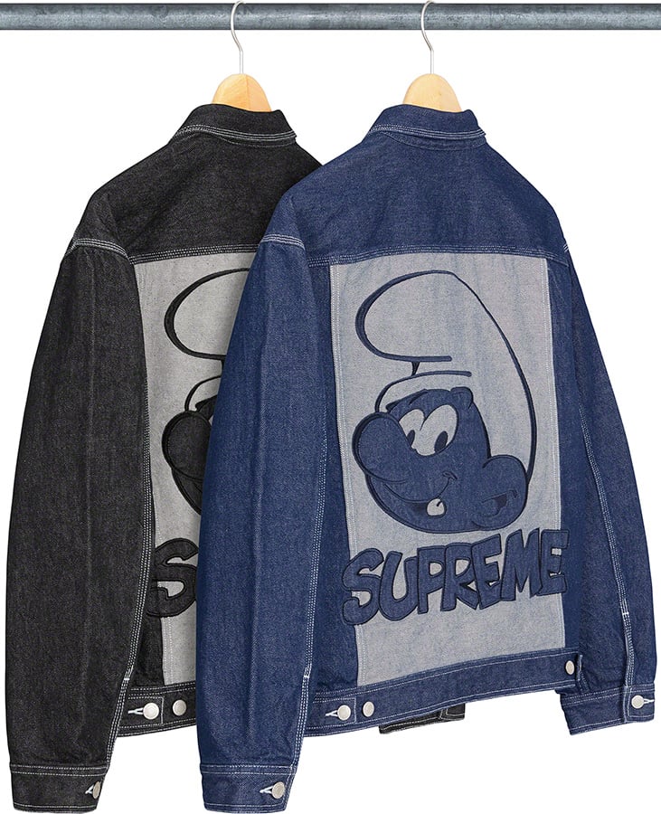 supreme-20aw-20fw-supreme-smurfs-denim-trucker-jacket