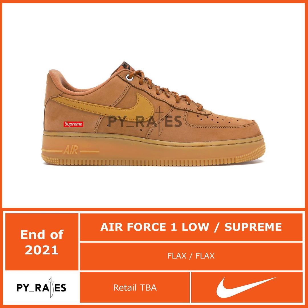 supreme-nike-air-force-1-low-flax-release-2021