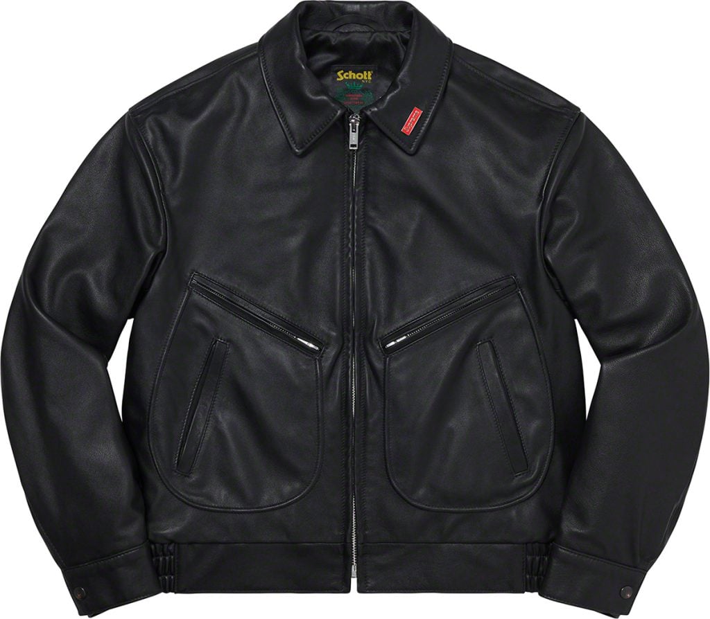 supreme-21ss-spring-summer-supreme-schott-leather-work-jacket