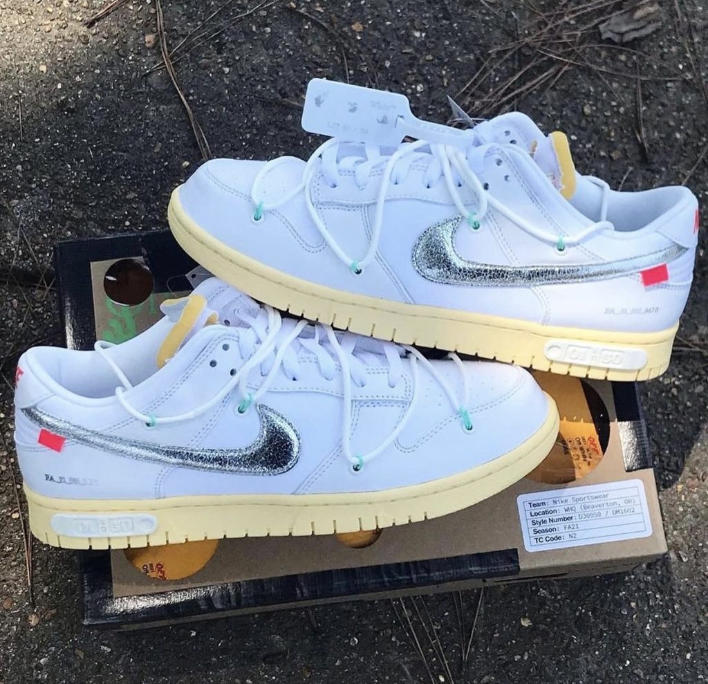 OFF-WHITE × NIKE DUNK LOW 24.5cm