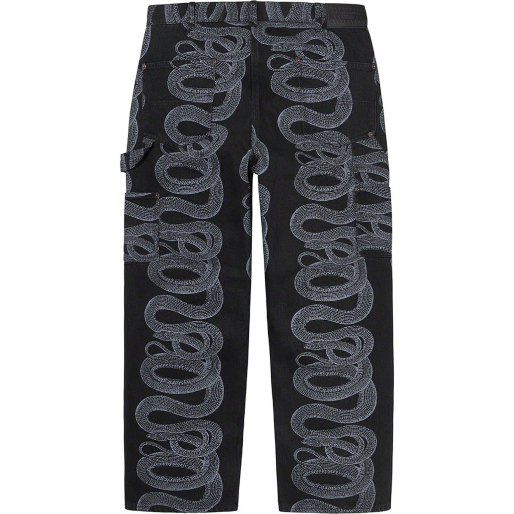 supreme-hysteric-glamour-21ss-collaboration-collection-release-20210320-week4-snake-double-knee-denim-painter-pant