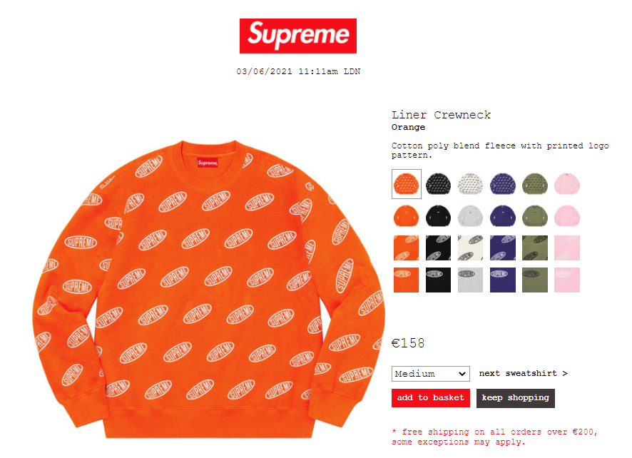 Supreme 公式通販サイトで6月5日 Week15に発売予定の新作アイテム 