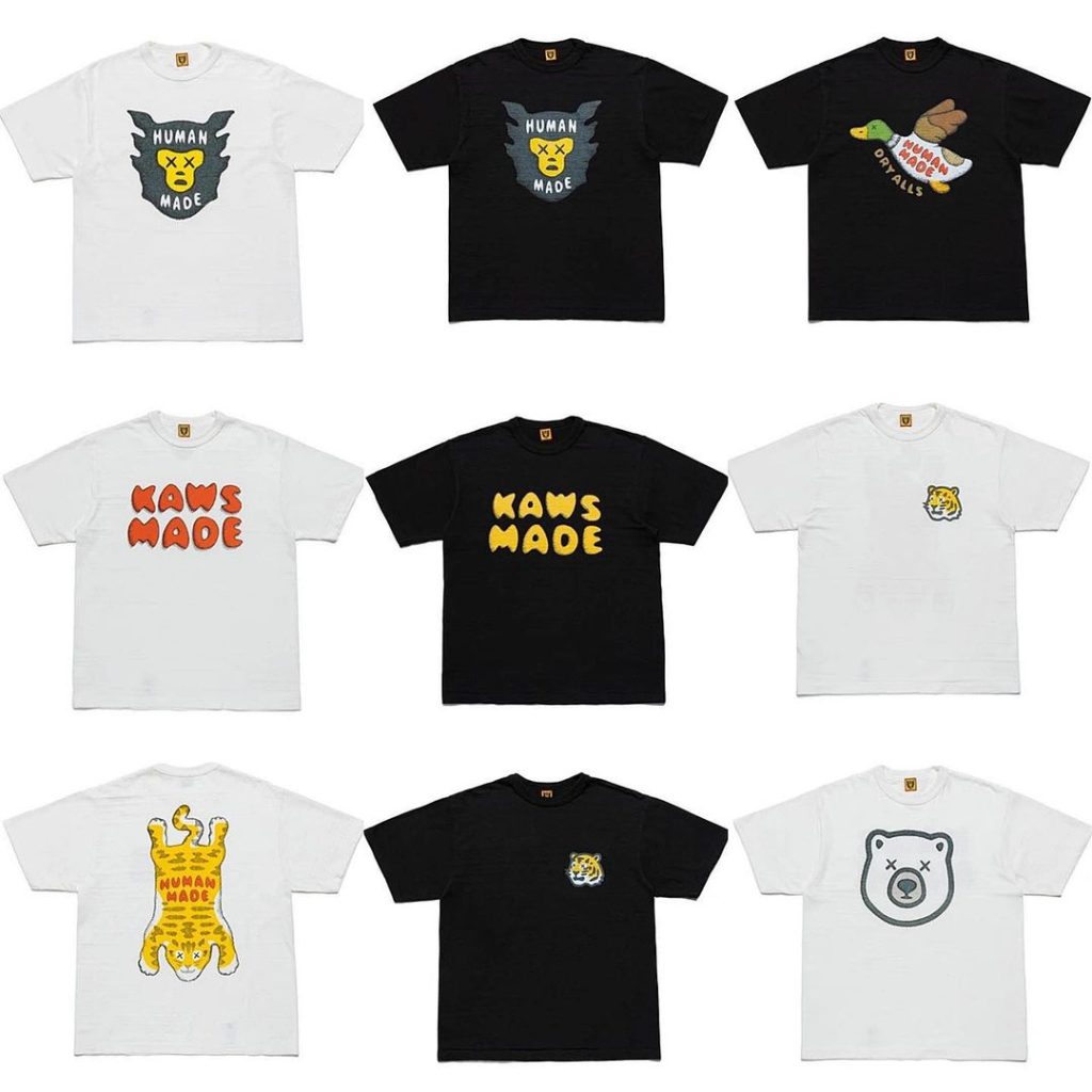 KAWS × HUMAN MADE 21SSコラボTシャツが7/23に国内発売予定 - God 