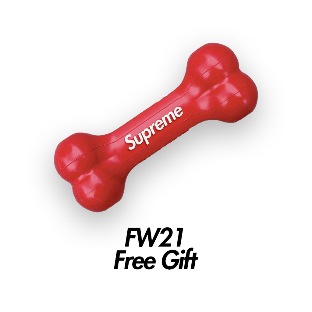 supreme-21aw-21fw-free-gift-dog-bone
