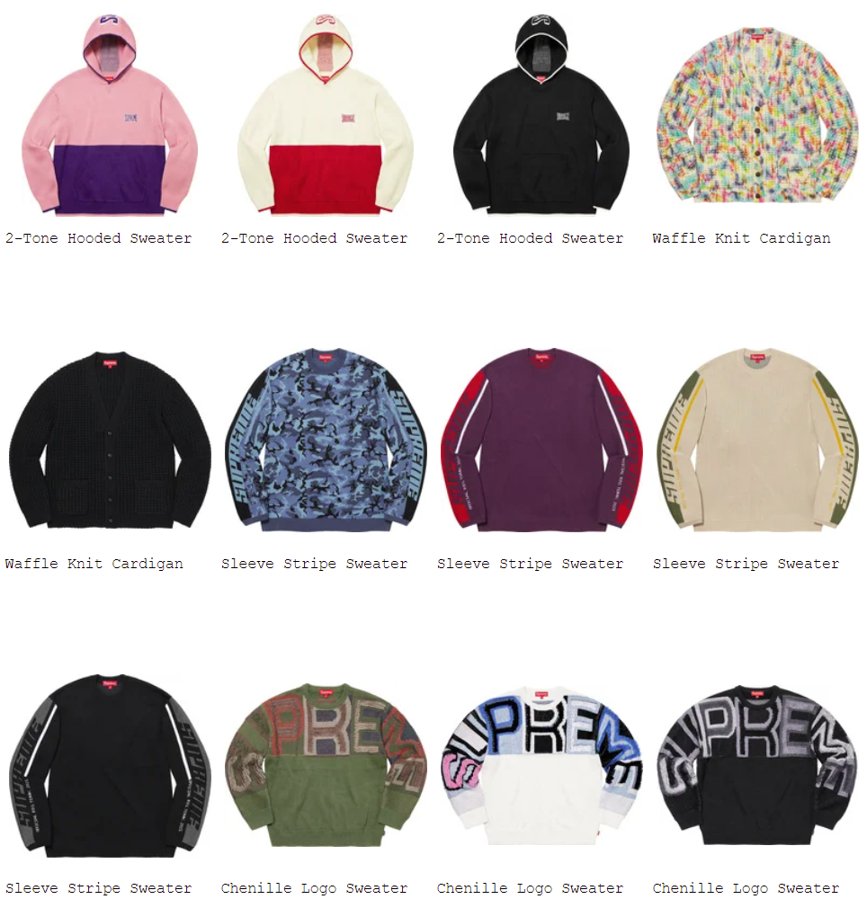 supreme-21aw-21fw-fall-winter-tops-sweaters