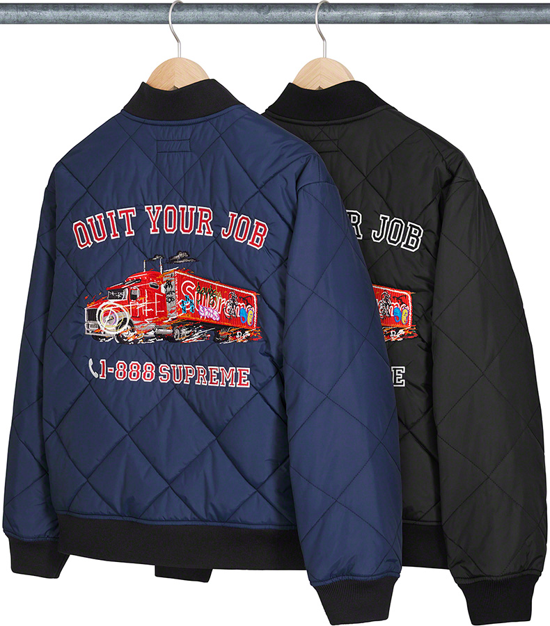 supreme-21aw-21fw-quit-your-job-quilted-work-jacket