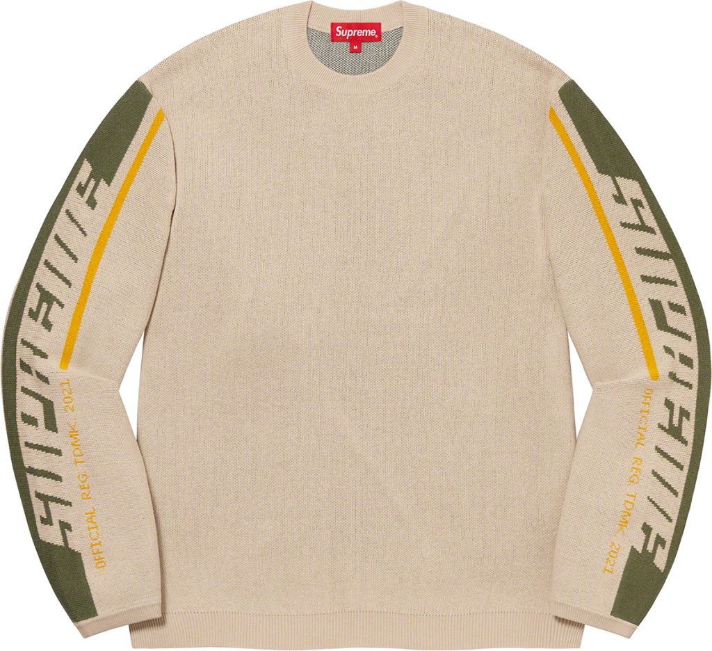 supreme-21aw-21fw-sleeve-stripe-sweater
