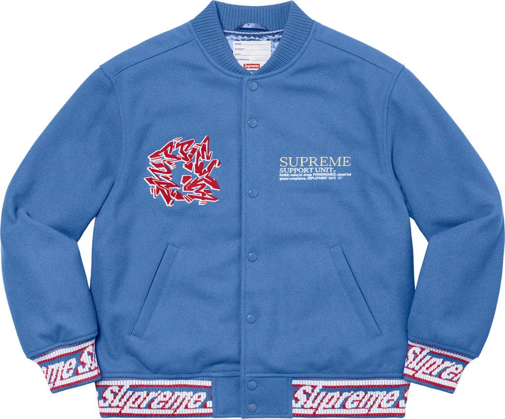 supreme-21aw-21fw-support-unit-varsity-jacket