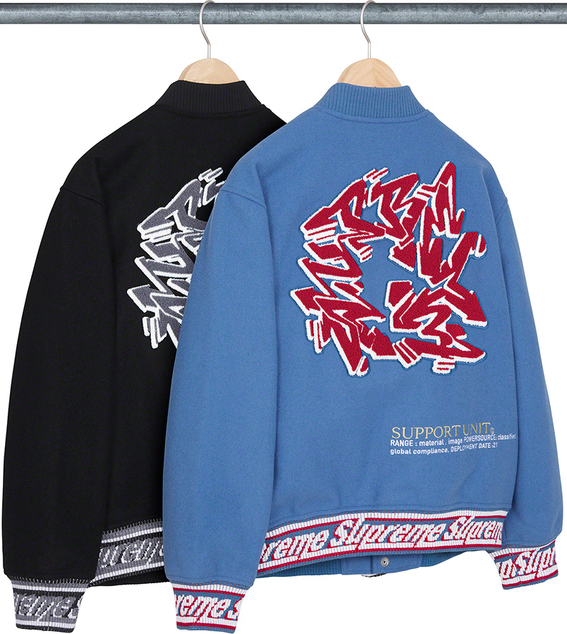 supreme-21aw-21fw-support-unit-varsity-jacket