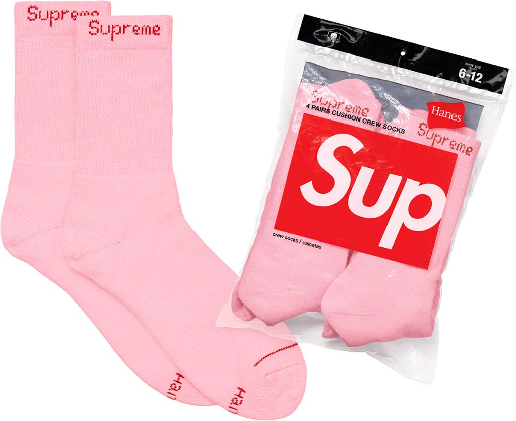 supreme-21aw-21fw-supreme-hanes-crew-socks-4-pack