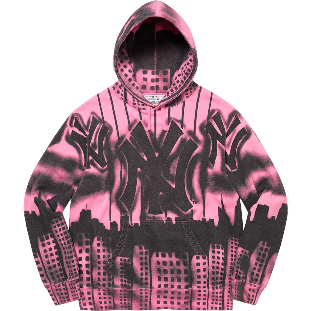 supreme-21aw-21fw-supreme-new-york-yankees-airbrush-hooded-sweatshirt