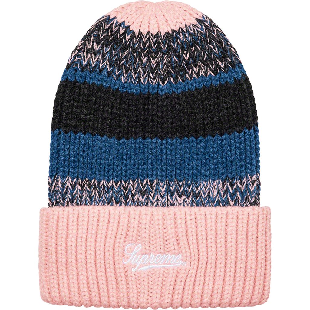 supreme-21aw-21fw-mixed-stripe-beanie
